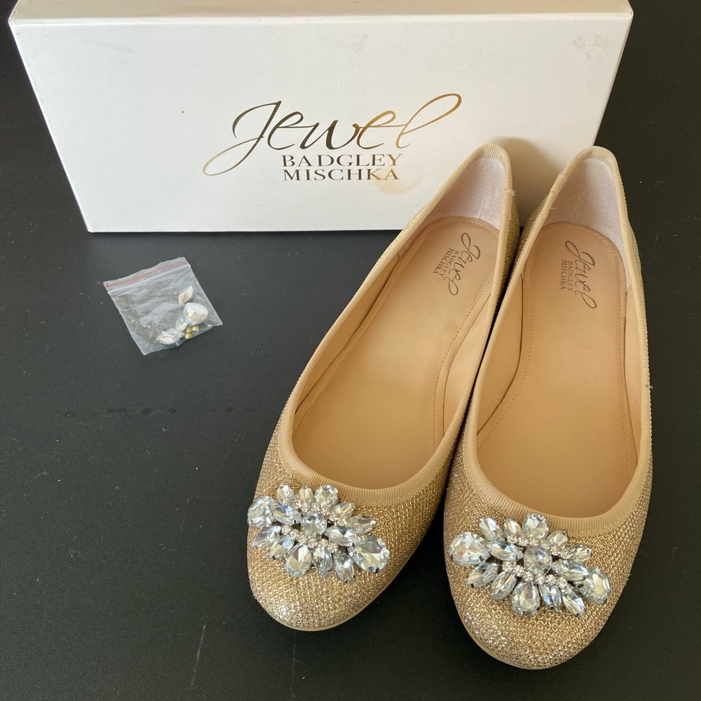 Badgley Mischka Jewel Bridal Flats